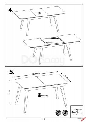Стол раскладной HALMAR ORCHID, фото 4