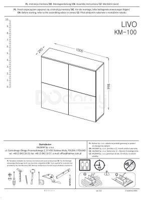 Комод HALMAR Livo KM-100| Черный, фото 2