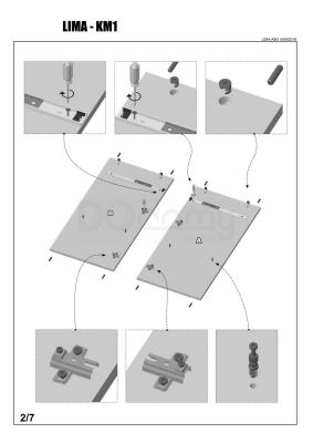 Комод HALMAR Lima KM-1 білий, фото 3