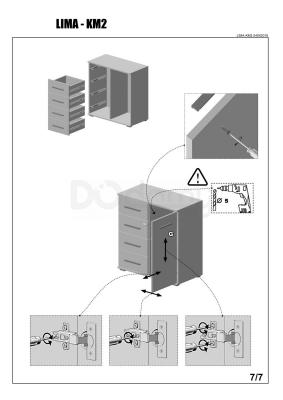 Комод HALMAR Lima KM-2 Белый, фото 8
