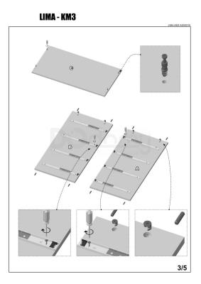 Комод HALMAR Lima KM-3 дуб сонома, фото 4