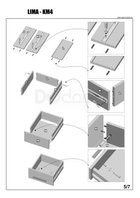 Комод HALMAR Lima KM-4 Дуб сонома, фото 6