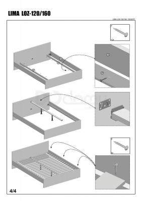 Ліжко HALMAR Lima 160, фото 5