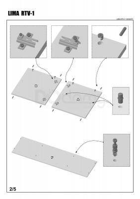 Тумба HALMAR LIMA RTV-1 Дуб сонома/Белый, фото 3
