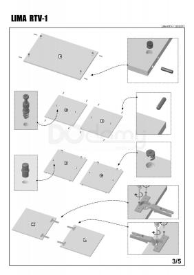 Тумба HALMAR LIMA RTV-1 дуб сонома, фото 4