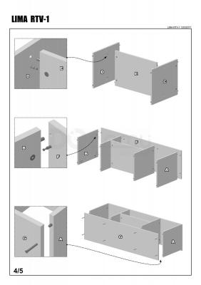 Тумба HALMAR LIMA RTV-1 дуб сонома, фото 5