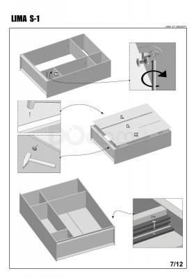 Шафа HALMAR Lima S-1 дуб сонома, фото 8