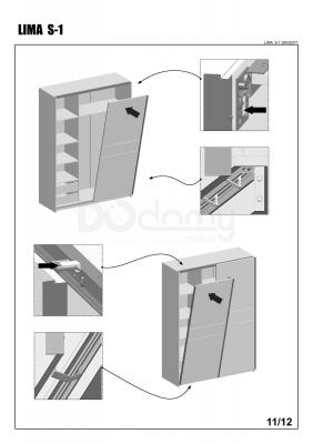 Шафа HALMAR Lima S-1 дуб сонома, фото 11