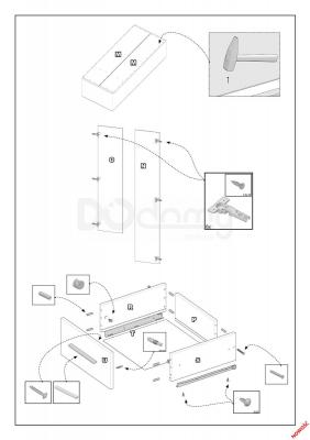 Шкаф HALMAR Lima S-2 Дуб сонома, фото 3