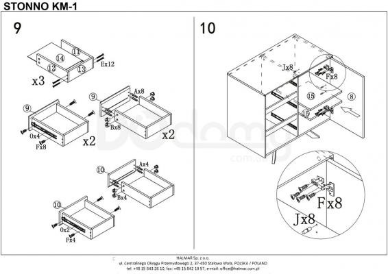 Комод HALMAR Stonno КМ1, фото 7