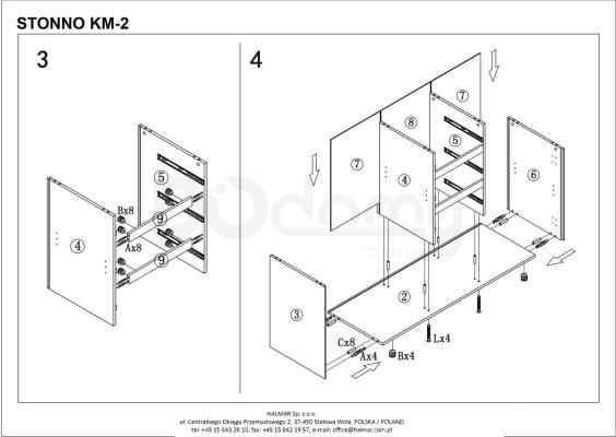 Комод HALMAR Stonno КМ-2, фото 4