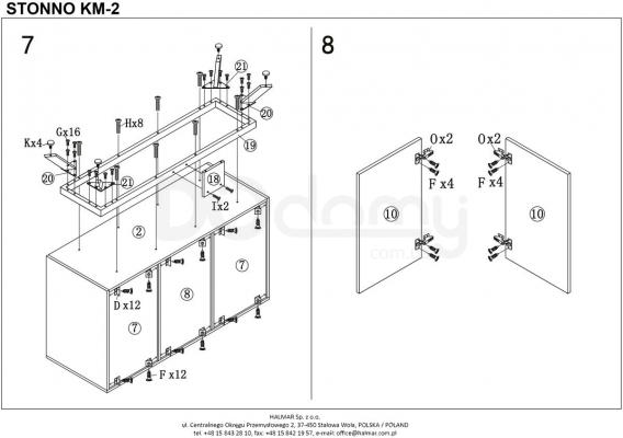 Комод HALMAR Stonno КМ-2, фото 6