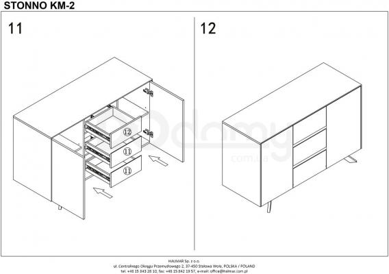 Комод HALMAR Stonno КМ-2, фото 8