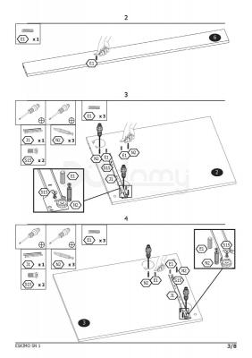 Письмовий стіл HALMAR Eskimo B-1, фото 4