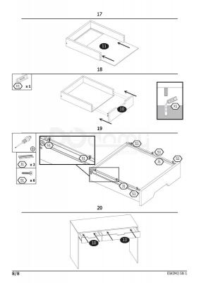 Письмовий стіл HALMAR Eskimo B-1, фото 9