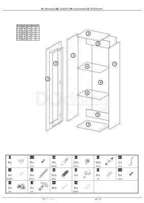 Витрина навесная HALMAR Livo W-120 Черный, фото 4