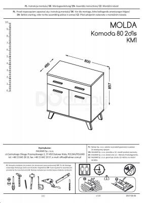 Комод HALMAR Molda КМ1, фото 2
