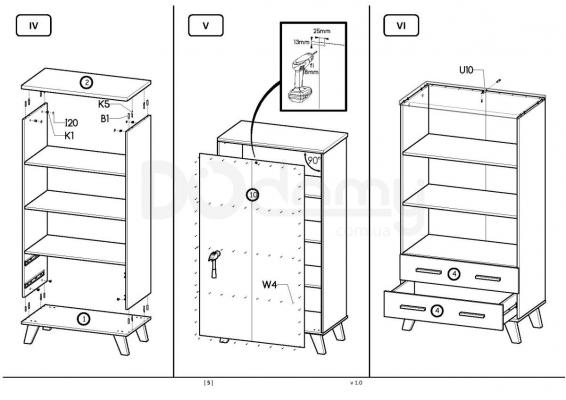 Стеллаж HALMAR Molda Reg-1, фото 6