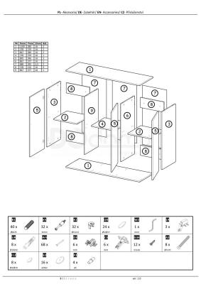 Комод підвісний HALMAR Livo KM-120 білий, фото 4