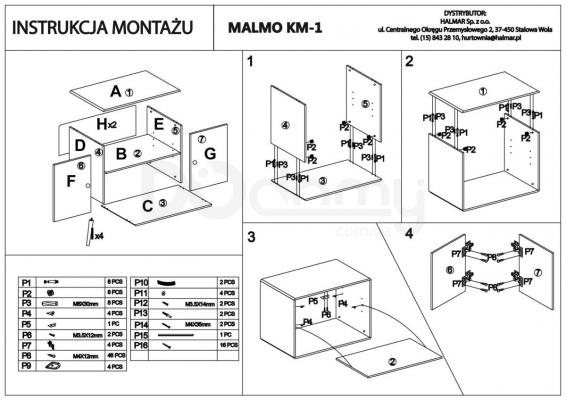 Комод HALMAR Malmo КМ-1, фото 2