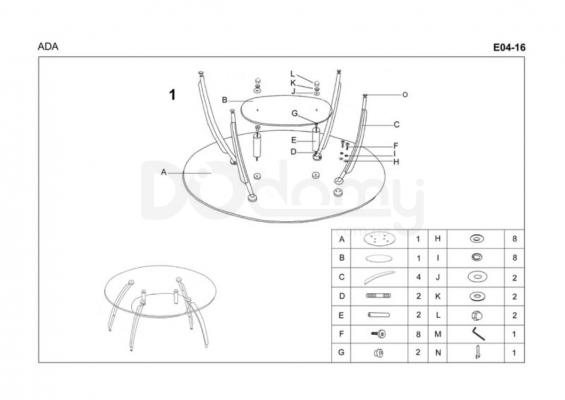 Журнальный столик HALMAR ADA черешня, фото 2