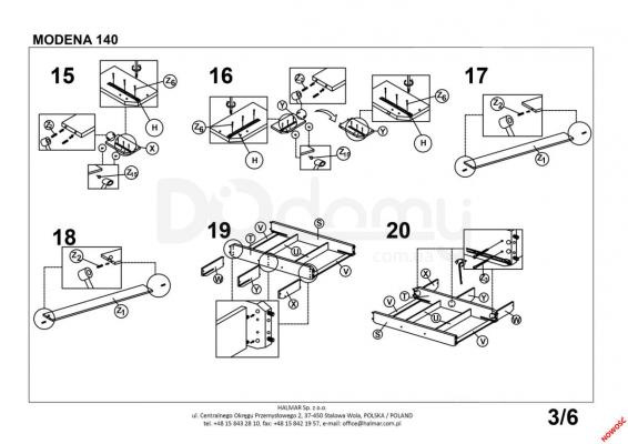 Кровать HALMAR MODENA 140 серая, фото 4