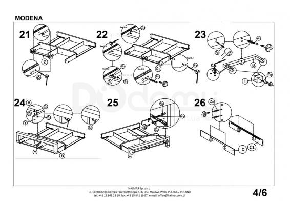 Ліжко HALMAR MODENA 2, фото 7