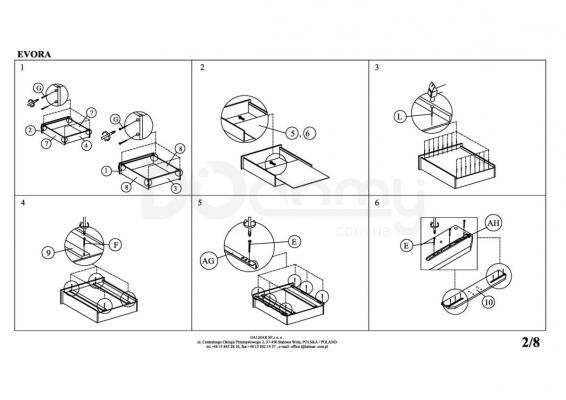 Кровать HALMAR EVORA, фото 3