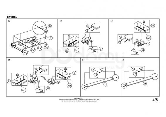 Кровать HALMAR EVORA, фото 5