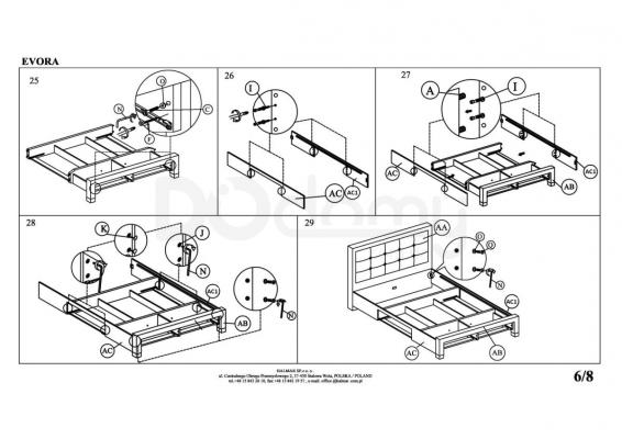 Кровать HALMAR EVORA, фото 7