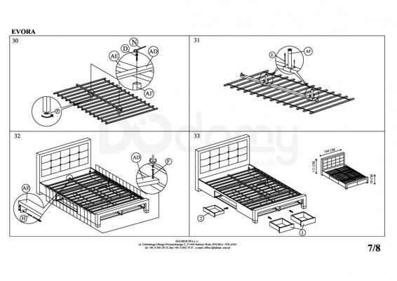 Кровать HALMAR EVORA, фото 8