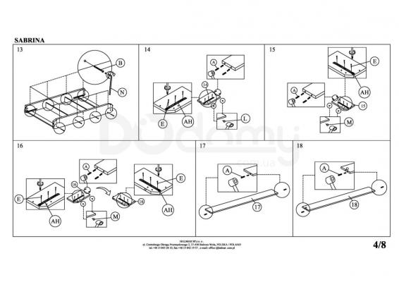 Кровать HALMAR SABRINA, фото 5
