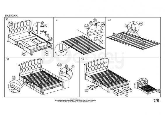 Кровать HALMAR SABRINA, фото 8