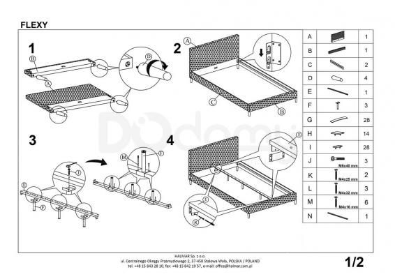 Кровать HALMAR FLEXY, фото 2