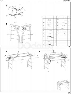 Стол компьютерный HALMAR B-18, фото 2