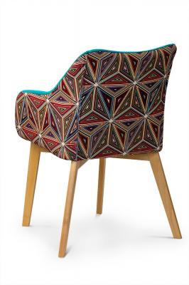 Крісло Atreve Malawi Бірюзовий / Бук, фото 2