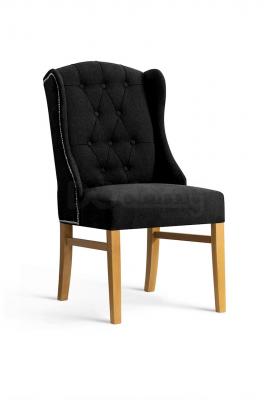 Крісло Atreve Royal тканина шаблон GR1 чорний / дуб, фото 1