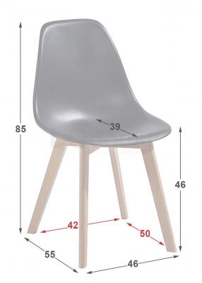 Стілець Atreve Edi чорний / Бук, фото 2