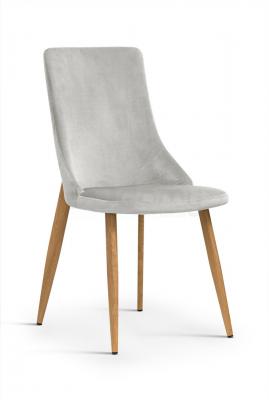 Стул Antreve Eliza velvet Серебряный / Дуб, фото 1