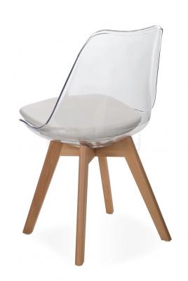 Стілець Atreve Fiord Прозорий / Бук, фото 2