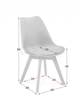 Стул Antreve Fiord 3 Темно серый / Бук, фото 2