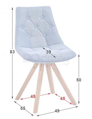 Стул Antreve King Светло серый / Бук, фото 2