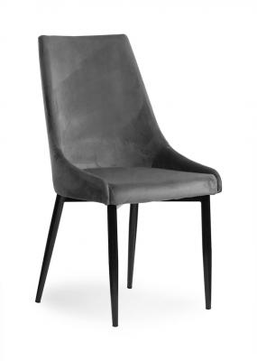 Стілець Atreve Luis Velvet Сірий / чорний, фото 1