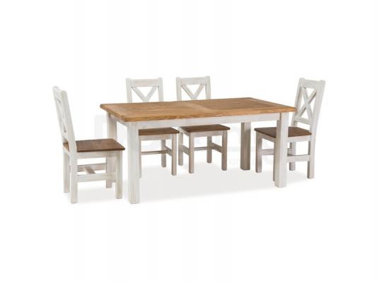 Стіл SIGNAL Poprad 160 мед коричневий / сосна патина, фото 1