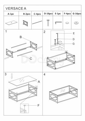 Журнальный стол Signal Versace A, фото 2