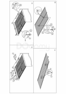 Ліжко SIGNAL Celine 160 сірий, фото 8