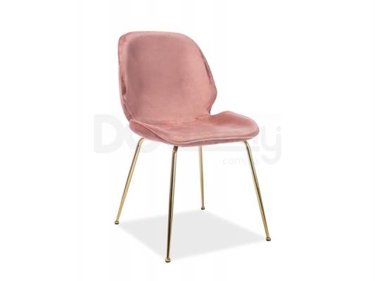 Стул Signal Adrien Velvet Розовый / Золотой, фото 1