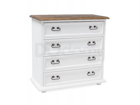 Комод SIGNAL Poprad коричневий віск/ білий віск, фото 1
