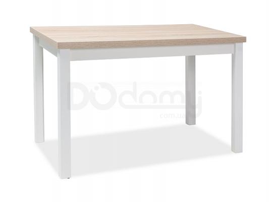 Стіл SIGNAL Adam 120x68 дуб сонома / білий мат, фото 1
