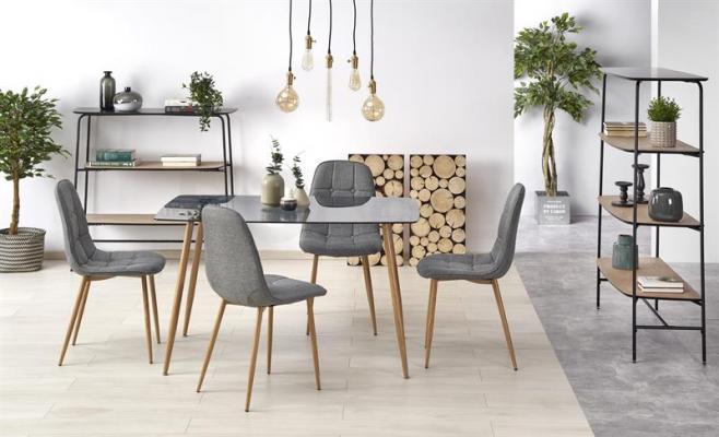 Стіл HALMAR NEXT Димчатий / Медовий дуб, фото 1